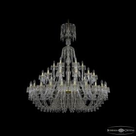 Люстра Хрустальная BOHЕMIА IVЕLЕ CRYSTAL 1410/24+12+6/530/XL-167 G V0300 Золото, Стекло / Богемия Ивеле Кристалл