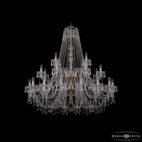 Люстра Хрустальная BOHEMIA IVELЕ CRYSTAL 1403/16+8+4/460/2D G Золото, Стекло / Богемия Ивеле Кристалл