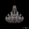 Люстра Хрустальная BOHEMIA IVELЕ CRYSTAL 1403/16+8+4/460/2D G Золото, Стекло / Богемия Ивеле Кристалл