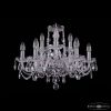 Люстра Хрустальная BOHEMIA IVELЕ CRYSTAL 1402/6+3/195 NI Никель, Стекло / Богемия Ивеле Кристалл