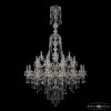 Люстра Хрустальная BOHEMIA IVELЕ CRYSTAL 1415/16+8+4/400/XL-185/2D G  Золото, Стекло / Богемия Ивеле Кристалл