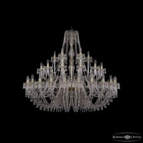 Люстра Хрустальная BOHEMIA IVELЕ CRYSTAL 1410/24+12+6/530 G V0300 Золото, Стекло / Богемия Ивеле Кристалл