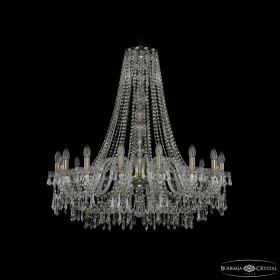 Люстра Хрустальная BOHEMIA IVELЕ CRYSTAL 1403/16/360/H-100 PA Патина, Стекло / Богемия Ивеле Кристалл