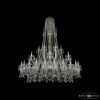 Люстра Хрустальная BOHEMIA IVELЕ CRYSTAL 1411/24+6+6/530/XL-165 G Золото, Стекло / Богемия Ивеле Кристалл