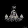 Люстра Хрустальная BOHEMIA IVELЕ CRYSTAL 1402/10/360 G Золото, Металл, Стекло / Богемия Ивеле Кристалл