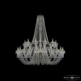 Люстра Хрустальная BOHEMIA IVELЕ CRYSTAL 1410/24+12/530/H-156 G V0300 Золото, Стекло / Богемия Ивеле Кристалл