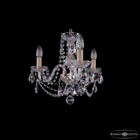 Люстра Хрустальная BOHEMIA IVELЕ CRYSTAL 1402/3/141 PA Патина, Стекло / Богемия Ивеле Кристалл
