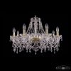 Люстра Хрустальная BOHEMIA IVELЕ CRYSTAL 1403/8/240 G Золото, Стекло / Богемия Ивеле Кристалл