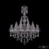 Люстра Хрустальная BOHEMIA IVELЕ CRYSTAL 1415/16+8/300/XL-106 PA Патина, Стекло / Богемия Ивеле Кристалл