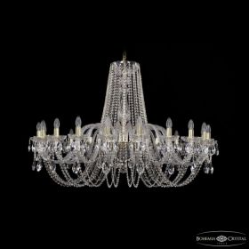 Люстра Хрустальная BOHEMIA IVELЕ CRYSTAL 1402/20/460 G Золото, Стекло / Богемия Ивеле Кристалл