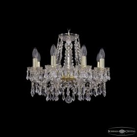 Люстра Хрустальная BOHEMIA IVELЕ CRYSTAL 1403/8/160 G Золото, Стекло / Богемия Ивеле Кристалл