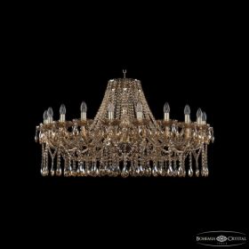 Люстра Хрустальная BOHEMIA IVELЕ CRYSTAL 1413/20/400 G M721 Золото, Металл, Стекло / Богемия Ивеле Кристалл