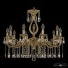 Люстра Бронзовые BOHEMIA IVELE CRYSTAL 72401/10/250 A G FA4M Золото, Латунь / Богемия Ивеле Кристалл