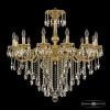 Люстра Бронзовая BOHEMIA IVELЕ CRYSTAL 75101/12/300 B G Золото, Латунь / Богемия Ивеле Кристалл