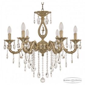 Люстра Бронзовая BOHEMIA IVELЕ CRYSTAL 71401/6/210 B FP FD2S Патина, Латунь / Богемия Ивеле Кристалл