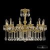 Люстра Бронзовая BOHEMIA IVELЕ CRYSTAL 75101/12/300 A G Золото, Латунь / Богемия Ивеле Кристалл