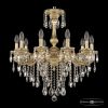 Люстра Бронзовая BOHEMIA IVELЕ CRYSTAL 75101/10/210 B G Золото, Латунь / Богемия Ивеле Кристалл
