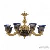 Люстра Бронзовая BOHEMIA IVELЕ CRYSTAL 71212P/8/210 G P2 U AMBER-BLUE/H-1J Золото, Латунь / Богемия Ивеле Кристалл