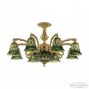 Люстра Бронзовая BOHEMIA IVELЕ CRYSTAL 71212P/8/210 G P2 D CLEAR-GREEN/H-1I Золото, Латунь / Богемия Ивеле Кристалл