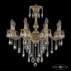 Люстра Бронзовая BOHEMIA IVELЕ CRYSTAL 73102/8/210 B FP Патина, Латунь / Богемия Ивеле Кристалл