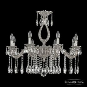 Люстра Бронзовая BOHEMIA IVELЕ CRYSTAL 71302/8/250 A NI Никель, Латунь / Богемия Ивеле Кристалл