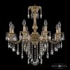 Люстра Бронзовая BOHEMIA IVELЕ CRYSTAL 73101/8/210 B FP Патина, Латунь / Богемия Ивеле Кристалл
