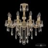 Люстра Бронзовая BOHEMIA IVELЕ CRYSTAL 73101/8/175 B GW Золото Белёное, Латунь / Богемия Ивеле Кристалл