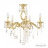 Люстра Бронзовая BOHEMIA IVELЕ CRYSTAL 71302/5/175 B G Золото, Латунь / Богемия Ивеле Кристалл