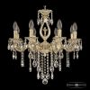 Люстра Бронзовая BOHEMIA IVELЕ CRYSTAL 72402/8/175 B GW FA10S Золото Белёное, Латунь / Богемия Ивеле Кристалл
