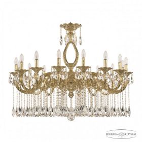 Люстра Бронзовая BOHEMIA IVELЕ CRYSTAL 71301/16/360 A G Золото, Латунь / Богемия Ивеле Кристалл