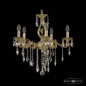 Люстра Бронзовая BOHEMIA IVELЕ CRYSTAL 72402/5/175 B G FA5S Золото, Латунь / Богемия Ивеле Кристалл