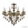 Люстра Бронзовая BOHEMIA IVELЕ CRYSTAL 71101/8/210 B GB R888 Золото Черненое, Латунь / Богемия Ивеле Кристалл