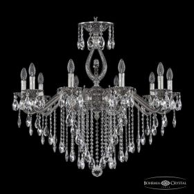 Люстра Бронзовая BOHEMIA IVELЕ CRYSTAL 72402/10/300 B NB FL3M Никель Черненый, Латунь / Богемия Ивеле Кристалл