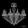 Люстра Бронзовая BOHEMIA IVELЕ CRYSTAL 72402/10/300 B NB FL3M Никель Черненый, Латунь / Богемия Ивеле Кристалл