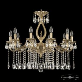 Люстра Бронзовая BOHEMIA IVELЕ CRYSTAL 72402/10/250 A FP FH1M Патина, Латунь / Богемия Ивеле Кристалл
