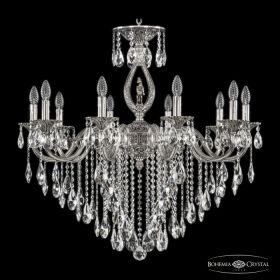 Люстра Бронзовая BOHEMIA IVELЕ CRYSTAL 72401/10/300 B NB FH1M Никель Черненый, Латунь / Богемия Ивеле Кристалл