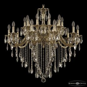 Люстра Бронзовая BOHEMIA IVELЕ CRYSTAL 71118/20/335 B GB Золото Черненое, Латунь / Богемия Ивеле Кристалл