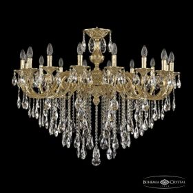 Люстра Бронзовая BOHEMIA IVELЕ CRYSTAL 71201/16/360 B G Золото, Латунь / Богемия Ивеле Кристалл