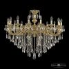 Люстра Бронзовая BOHEMIA IVELЕ CRYSTAL 71201/16/360 B G Золото, Латунь / Богемия Ивеле Кристалл