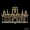 Люстра Бронзовая BOHEMIA IVELЕ CRYSTAL 71201/16/360 A G Золото, Латунь / Богемия Ивеле Кристалл