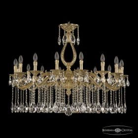 Люстра Бронзовая BOHEMIA IVELЕ CRYSTAL 72302/16/360 A G Золото, Латунь / Богемия Ивеле Кристалл