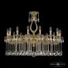 Люстра Бронзовая BOHEMIA IVELЕ CRYSTAL 72302/16/360 A G Золото, Латунь / Богемия Ивеле Кристалл