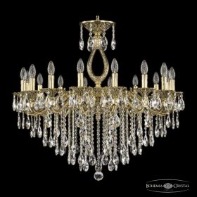 Люстра Бронзовая BOHEMIA IVELЕ CRYSTAL 72302/16/300 B GB Золото Черненое, Латунь / Богемия Ивеле Кристалл