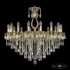 Люстра Бронзовая BOHEMIA IVELЕ CRYSTAL 72302/16/300 B GB Золото Черненое, Латунь / Богемия Ивеле Кристалл