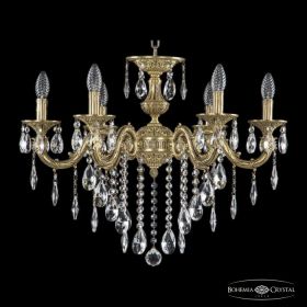 Люстра Бронзовая BOHEMIA IVELЕ CRYSTAL 71201/6/210 B FP Патина, Латунь / Богемия Ивеле Кристалл