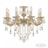 Люстра Бронзовая BOHEMIA IVELE CRYSTAL 71201/8/175 B GW Золото Белёное, Латунь / Богемия Ивеле Кристалл