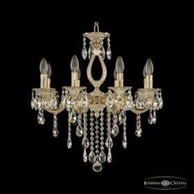 Люстра Бронзовая BOHEMIA IVELE CRYSTAL 72301/8/175 В GW Золото Белёное, Латунь / Богемия Ивеле Кристалл