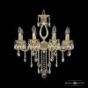 Люстра Бронзовая BOHEMIA IVELE CRYSTAL 72301/8/175 В GW Золото Белёное, Латунь / Богемия Ивеле Кристалл