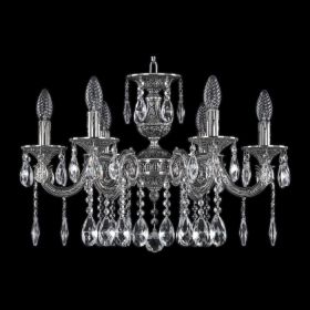 Люстра Бронзовая BOHEMIA IVELE CRYSTAL 71201/6/175 А NB Никель Черненый, Латунь / Богемия Ивеле Кристалл