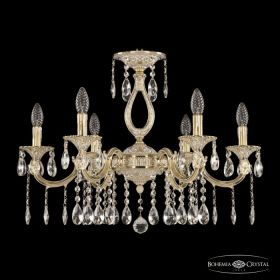 Люстра Бронзовая BOHEMIA IVELE CRYSTAL 72301/6/210 А GW Золото Белёное, Латунь / Богемия Ивеле Кристалл